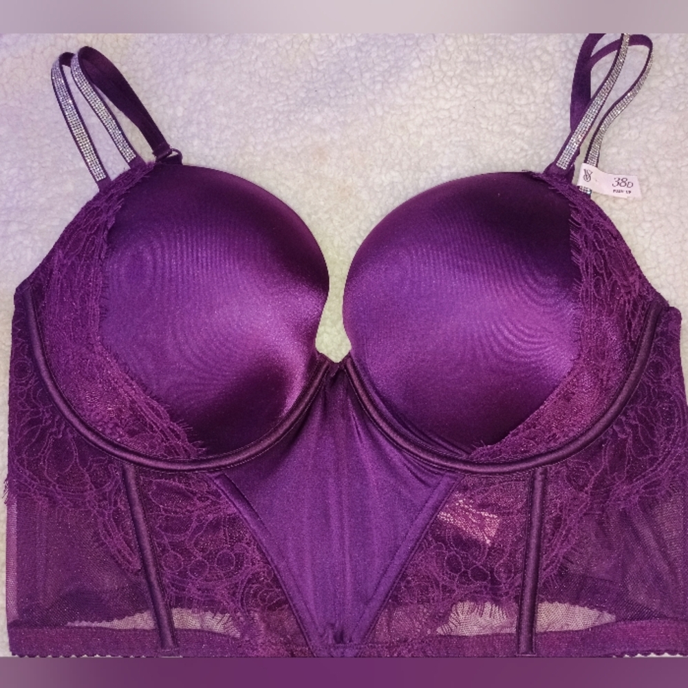 Victoria's Secret Deep Purple Lace Bra